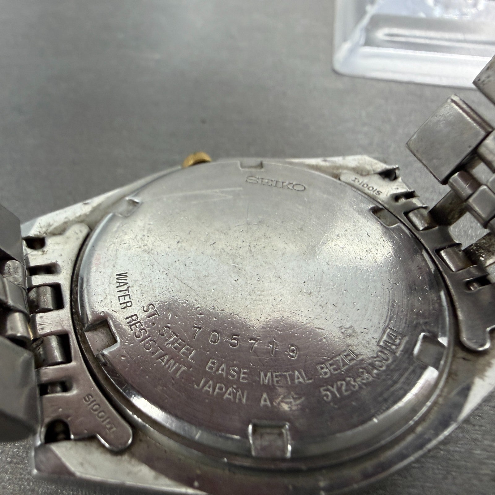 Seiko SQ President Watch Men 36mm Champagne Dial Two Tone Daydate 5Y23-8A60 PART10