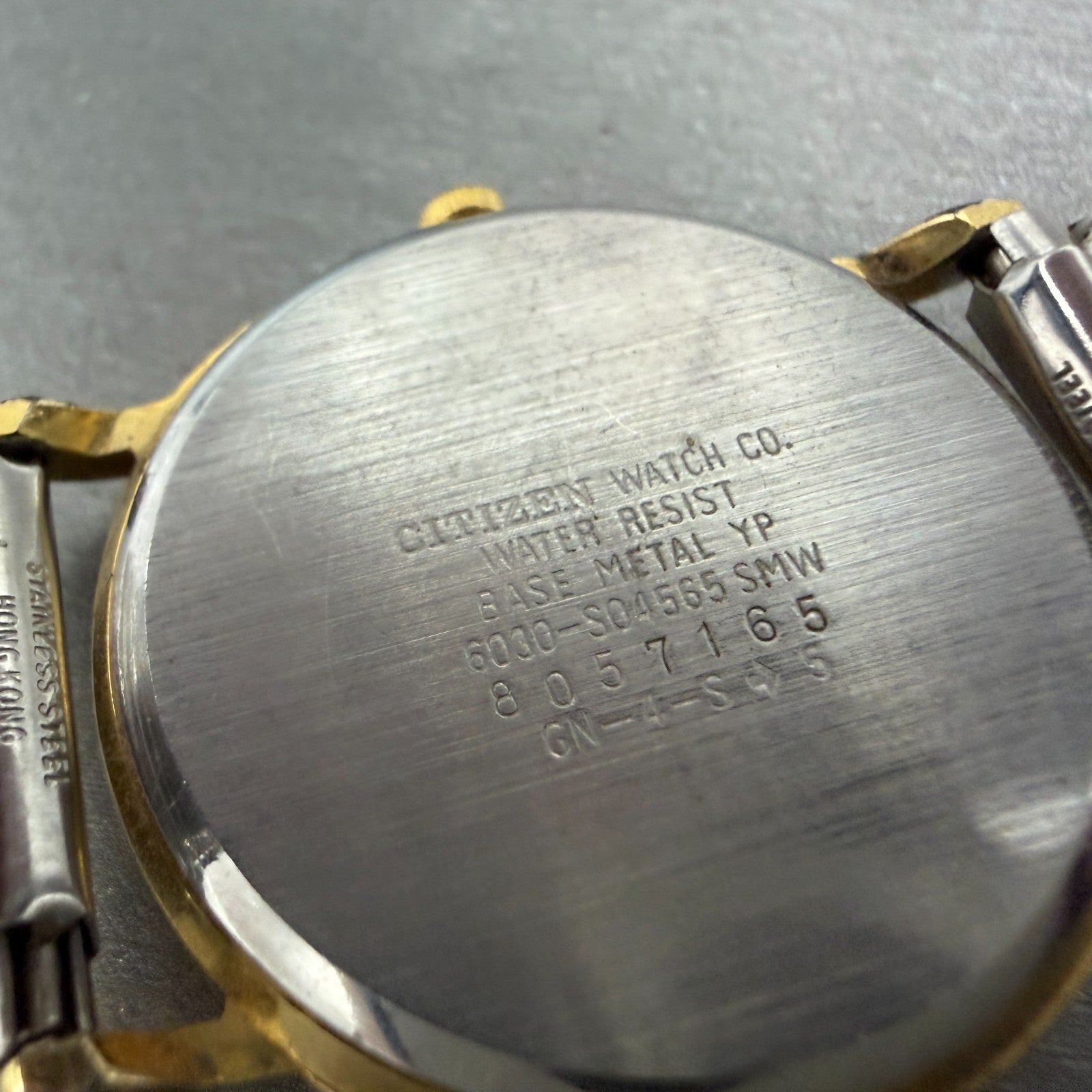 Citizen Watch Unisex 32mm White Dial Gold Tone Round 6030-S04565 New Battery9