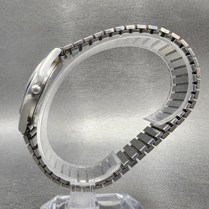 Seiko SQ Watch Men 32mm Silver Dial Silver Tone Daydate Round 8123-6220 PARTS