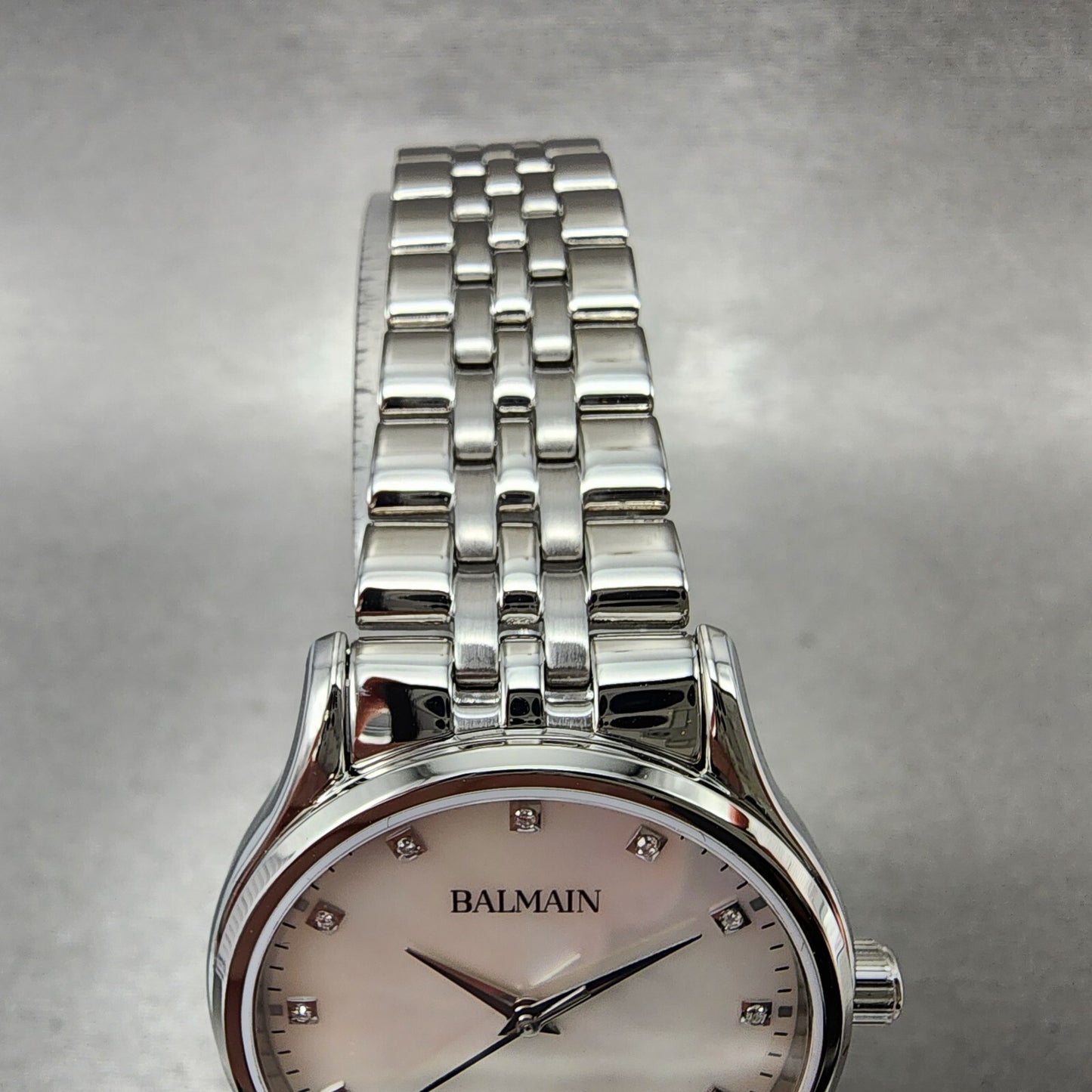 Balmain Classic R Watch Women 32mm MOP Dial Stainless Steel Date Round4