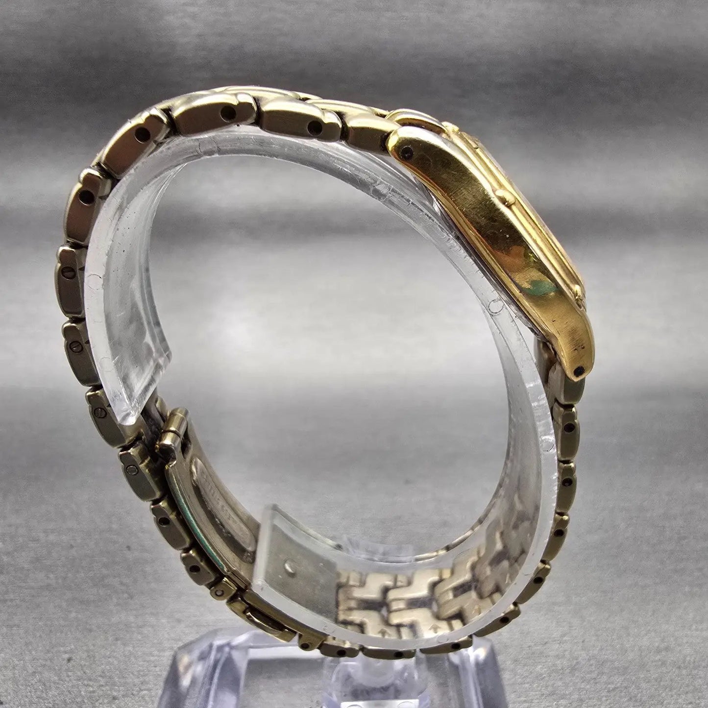 Seiko Watch Women 26mm Champagne Dial Two Tone Date Round 7N82-0599 New Battery8
