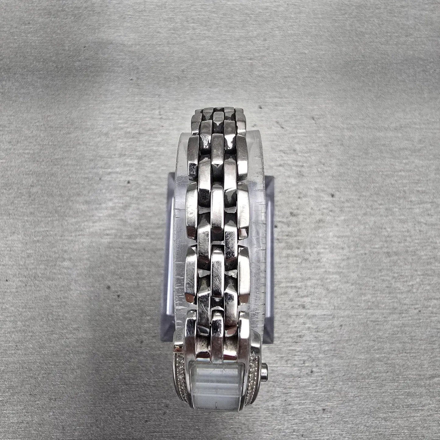 Citizen Eco-Drive Watch Women 15mm MOP Dial Silver Tone Gemmed G620-S057591 Runs4