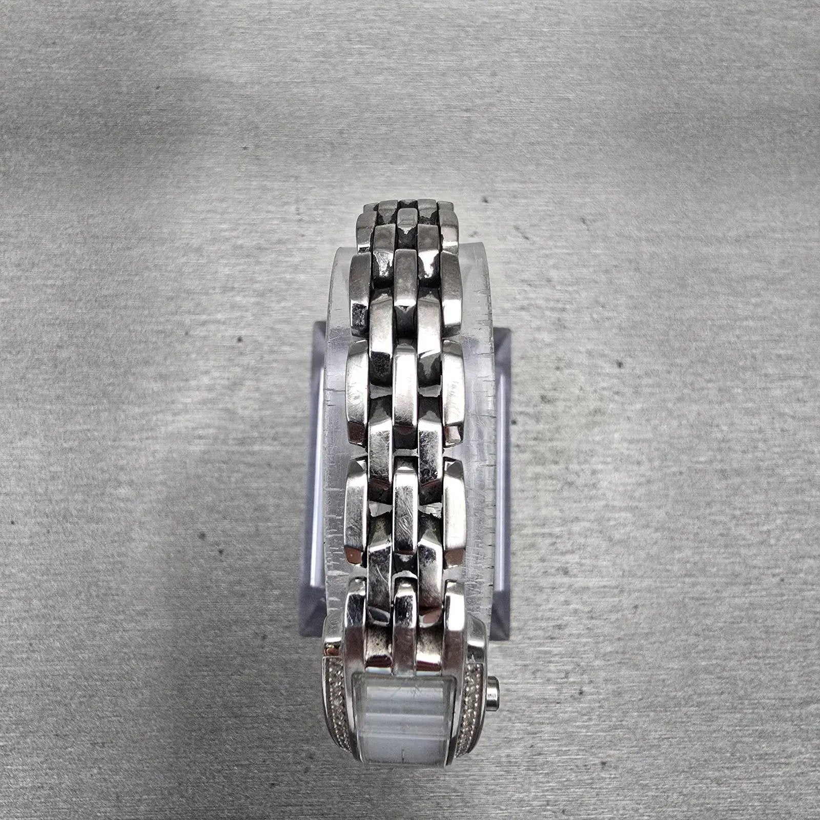 Citizen Eco-Drive Watch Women 15mm MOP Dial Silver Tone Gemmed G620-S057591 Runs4