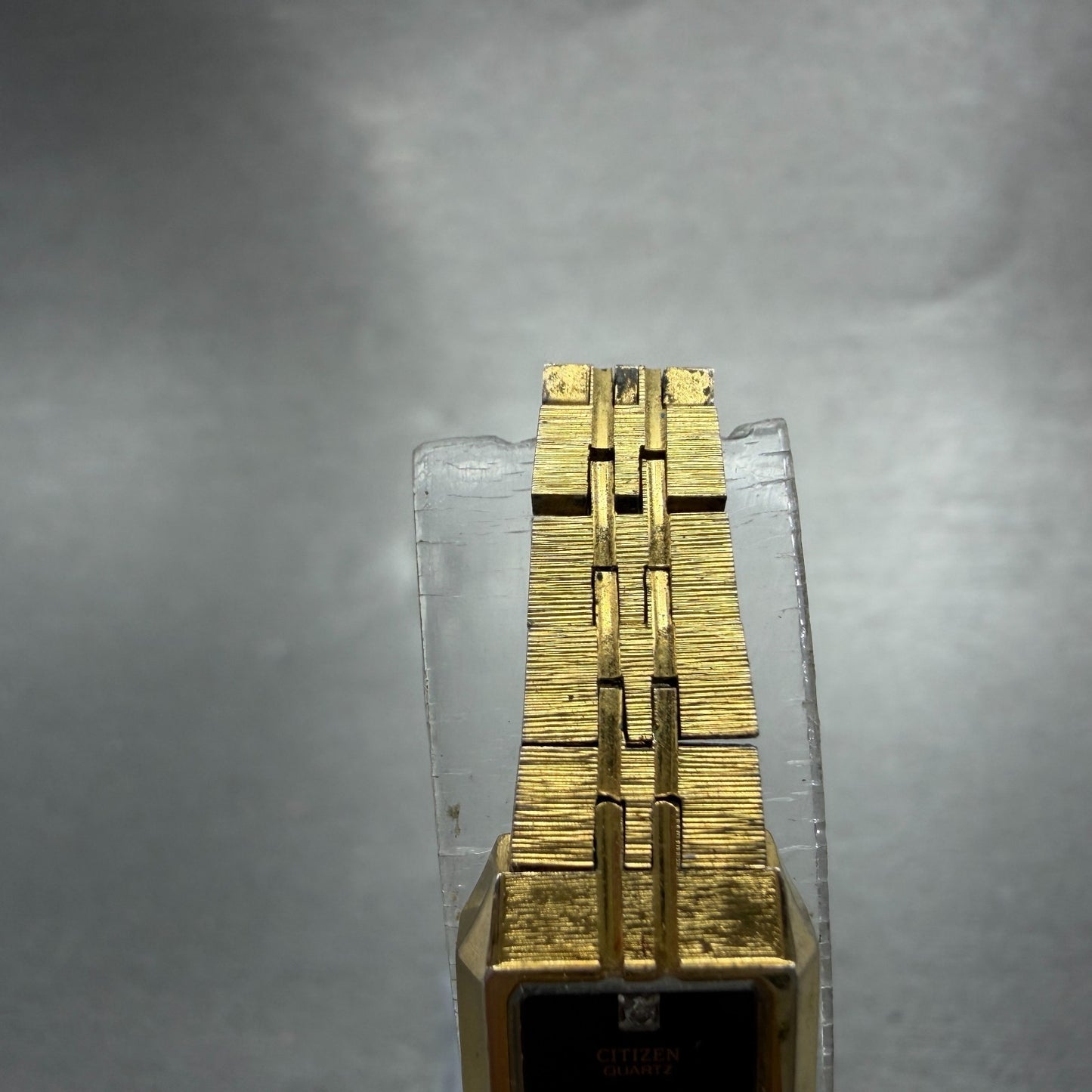 Citizen CQ Tank Watch Women 13mm Black Dial Gold Tone 5421-618523 New Battery4