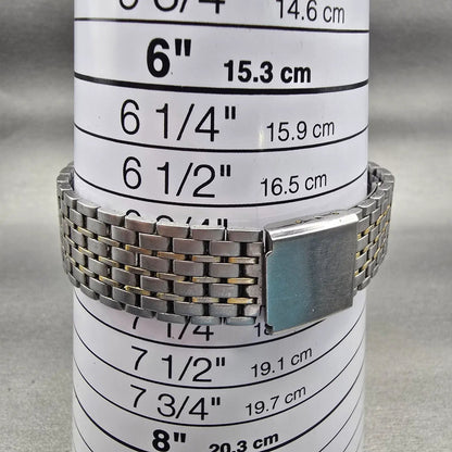 Seiko Watch Men 36mm Champagne Dial Silver Tone Round 7N01-0AL0 New Battery VTG9
