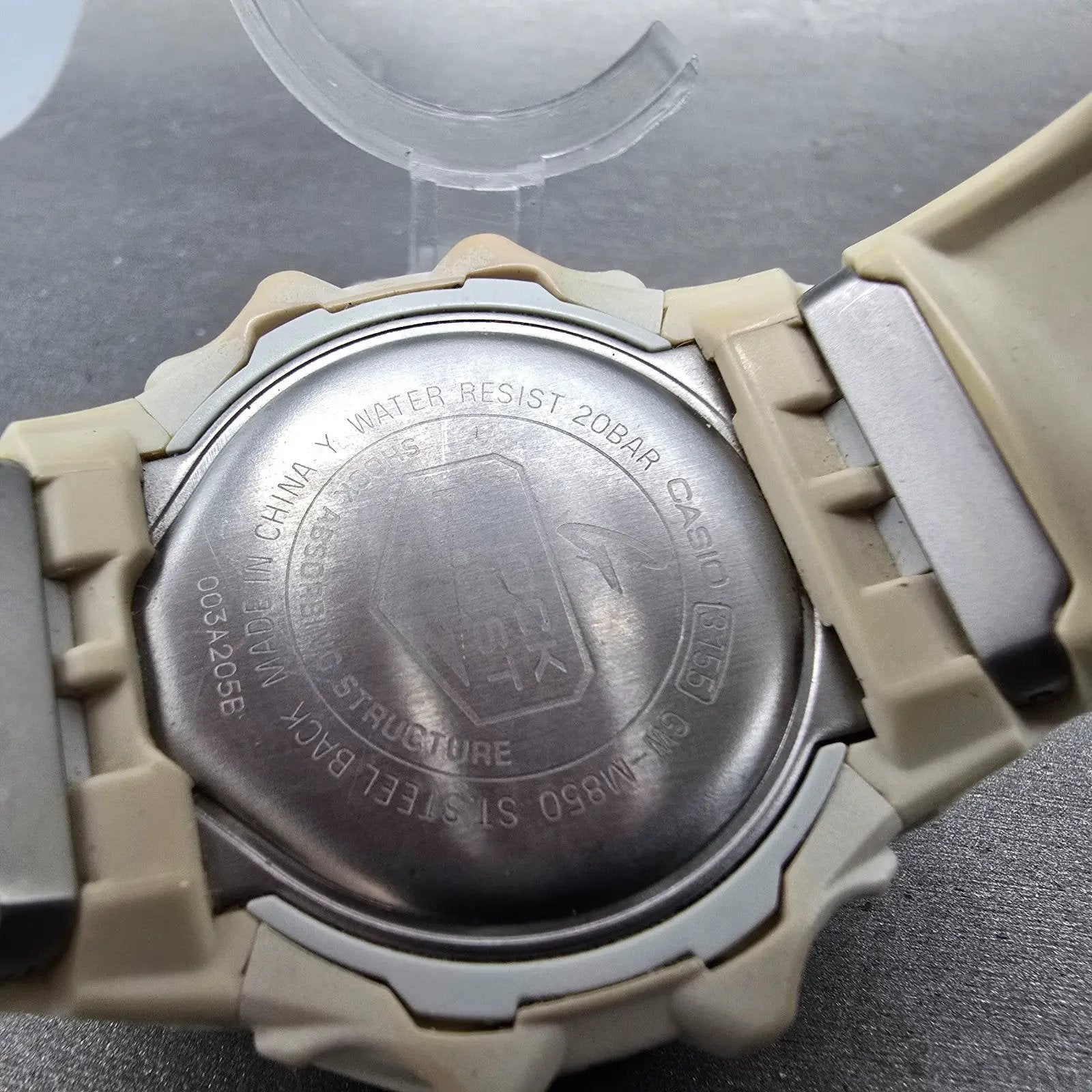Casio G-Shock GW-M850 Watch Men 42mm White Alarm Chronograph Digital Solar RunsL9