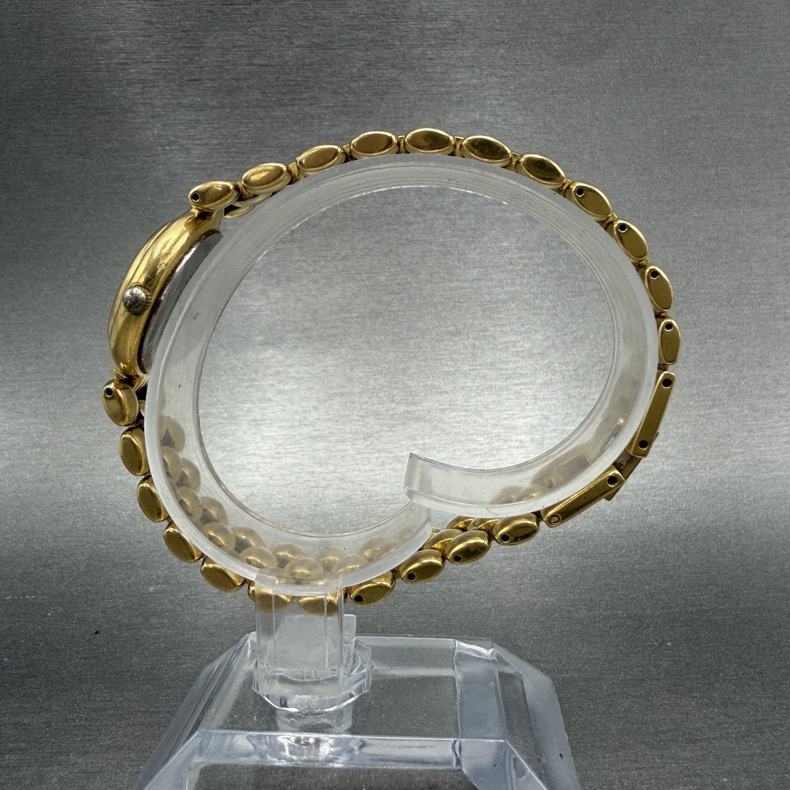 Bulova Watch Women 22mm MOP Dial Gold Tone Round 97L105 New Battery Vintage6