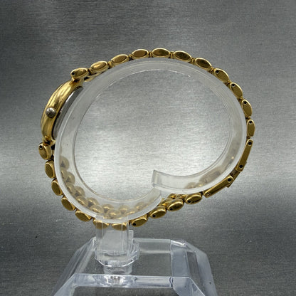 Bulova Watch Women 22mm MOP Dial Gold Tone Round 97L105 New Battery Vintage6