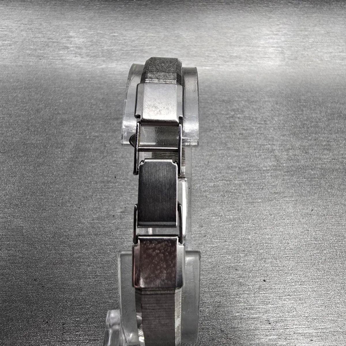 Seiko Watch Women 12mm Silver Dial Silver Rectangle 2E20-5029 New Battery VTG J17