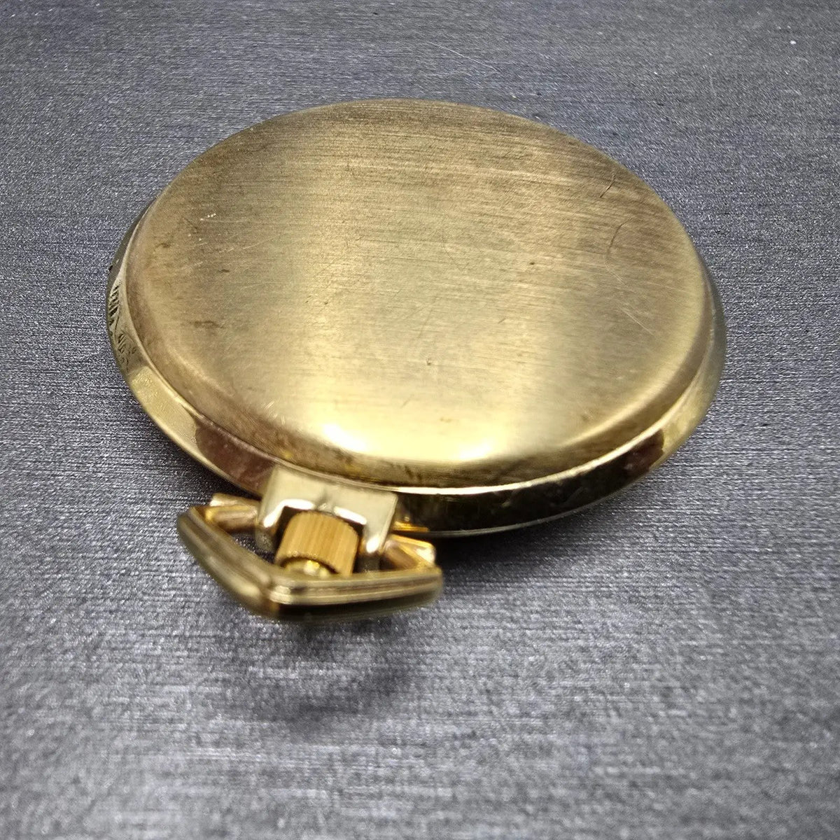 Wittnauer Pocket Watch Men 43mm Champagne Dial Gold Daydate SILHOUETTE New Batt13