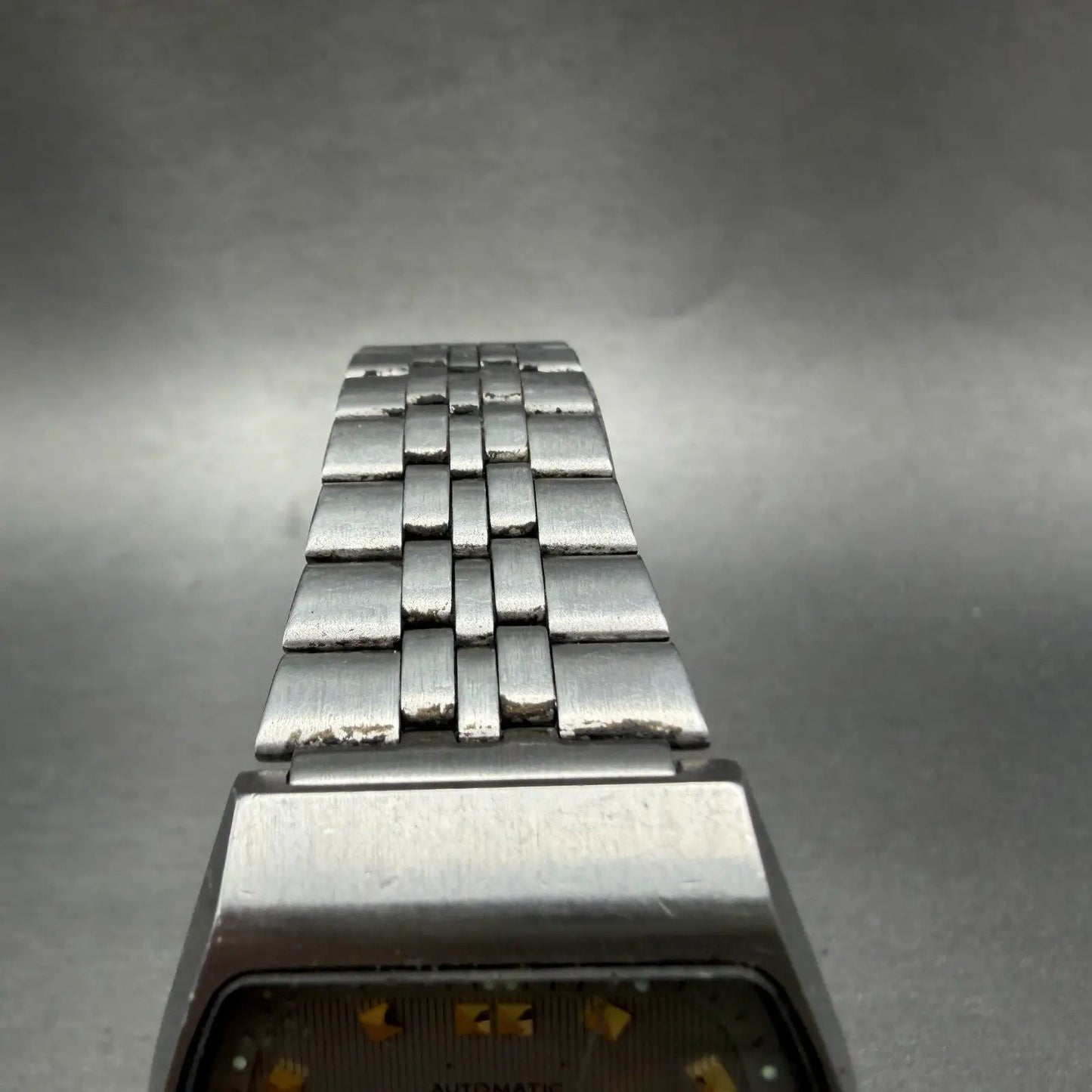 Citizen Eagle 7 Automatic Watch Men 34mm Gray Dial Silver Tone Daydate PARTS VTG4