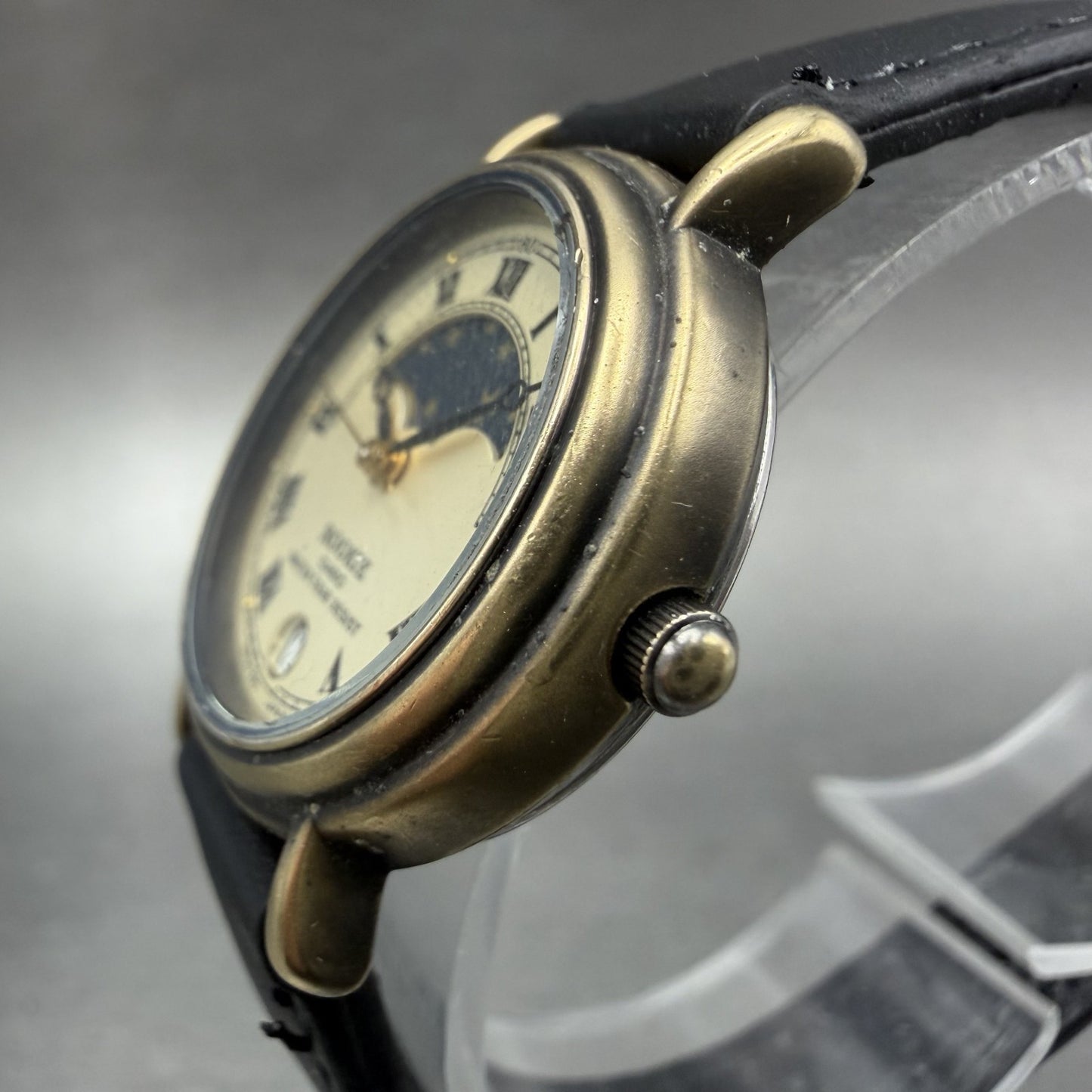 Casio Rookie Moonphase Watch Women 26mm Champagne Dial Bronze Tone RKT280 NewBat2