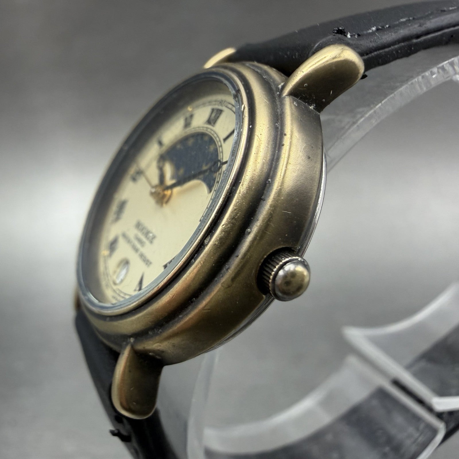 Casio Rookie Moonphase Watch Women 26mm Champagne Dial Bronze Tone RKT280 NewBat2