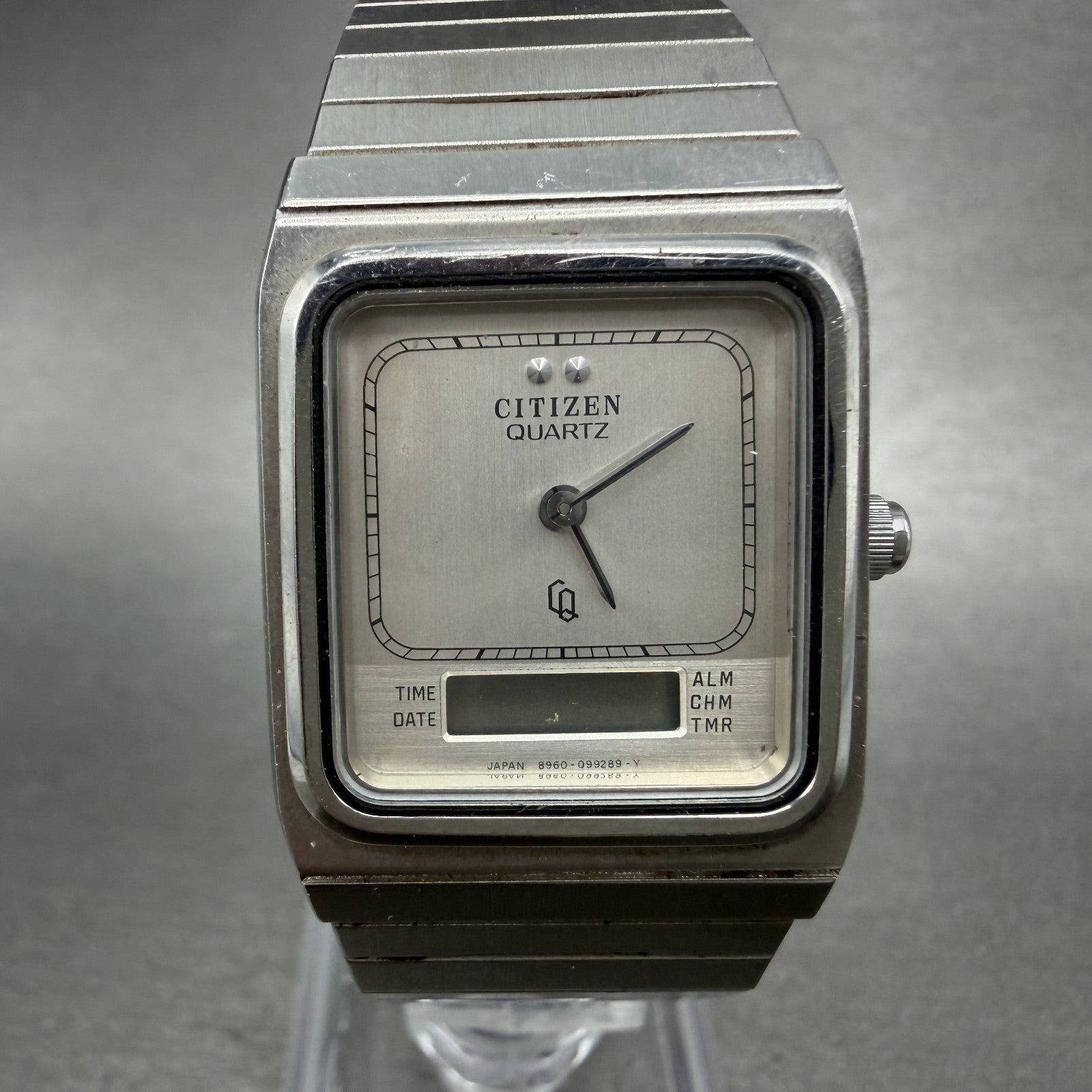 Citizen CQ Analog Digital Watch Women 24mm Silver Dial Steel 8960-094948 PARTS0
