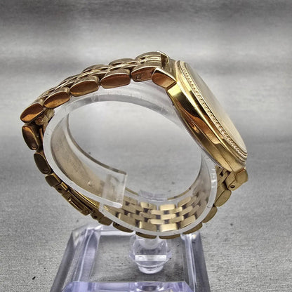 Michael Kors Cinthia Watch Women 33mm Gold Dial Gold Tone Gemmed MK3681 New Batt8