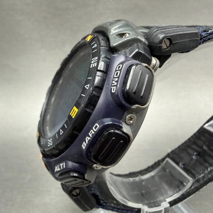 Casio Pathfinder PAG-40 Watch Men 53mm Digital Black Triple Sensor New battery2