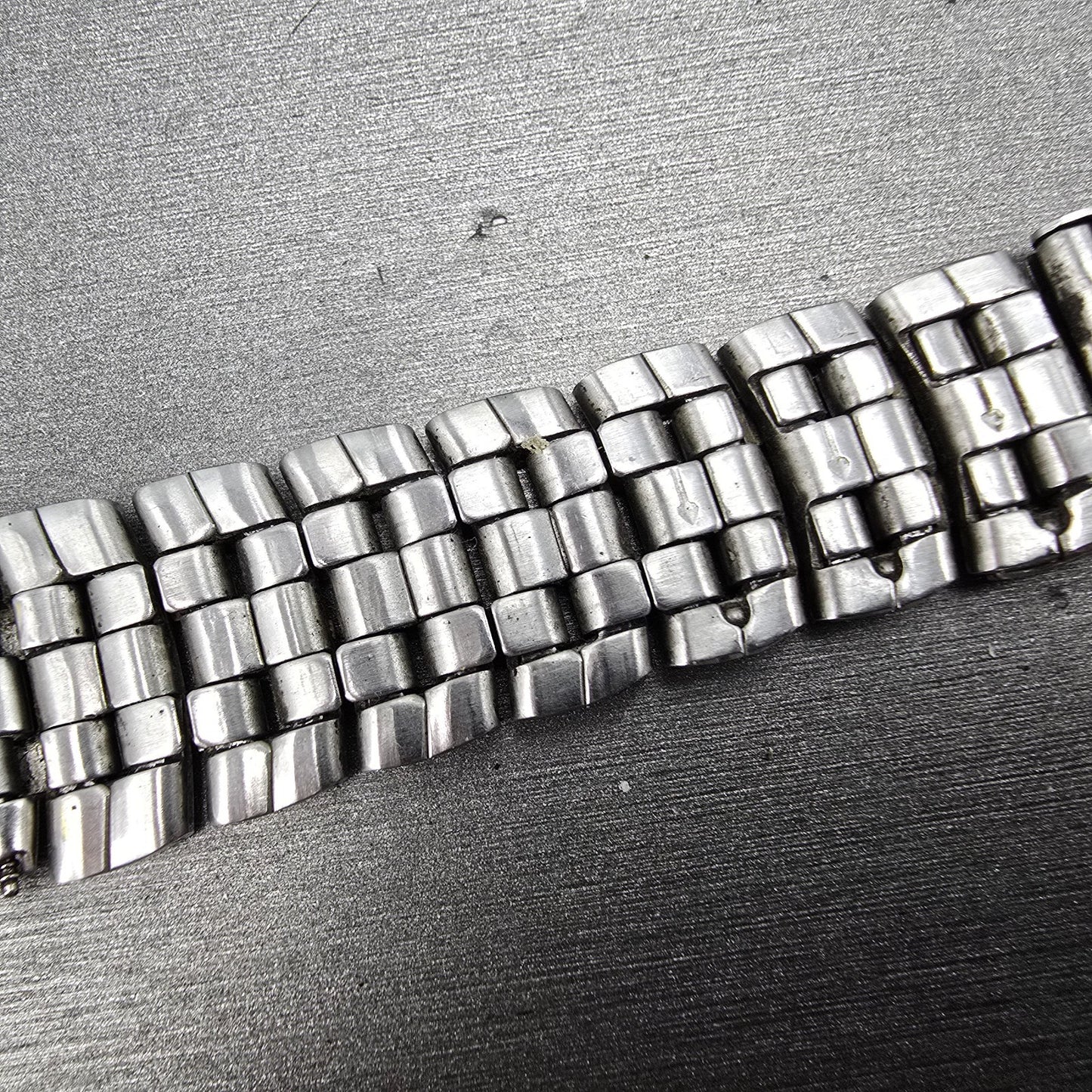 Citizen Bracelet 18mm Stainless Steel Two Tone Tri Folding Clasp VTG READ!!!!!!!17