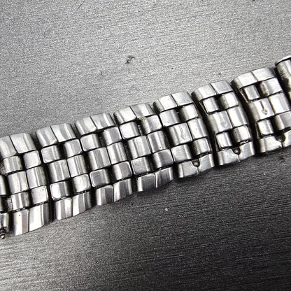 Citizen Bracelet 18mm Stainless Steel Two Tone Tri Folding Clasp VTG READ!!!!!!!17