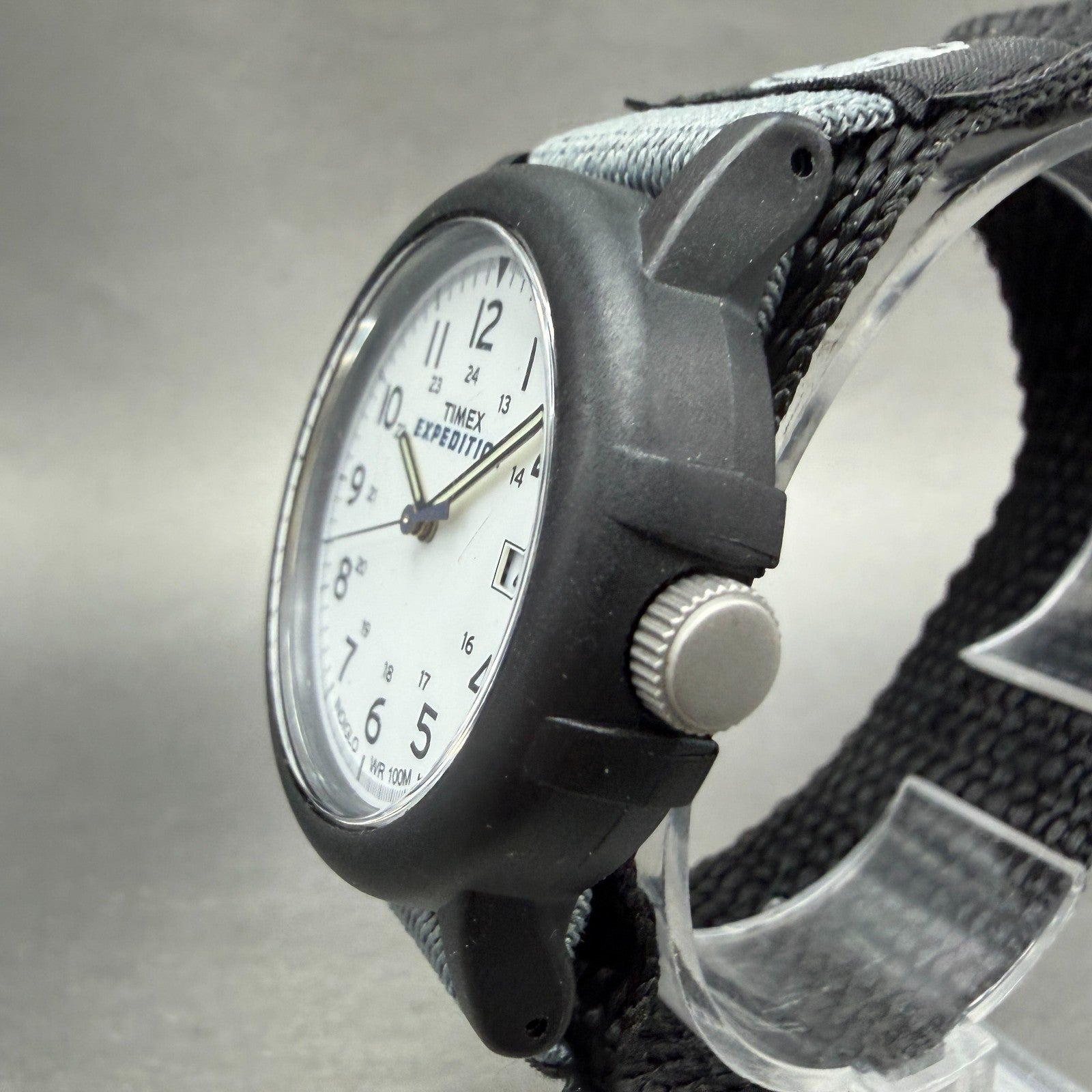Timex Expedition Camper Watch Men 38mm White Dial Black Tone Date T49713 New Bat2
