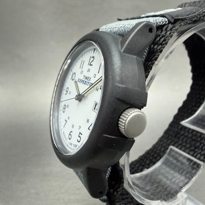 Timex Expedition Camper Watch Men 38mm White Dial Black Tone Date T49713 New Bat2