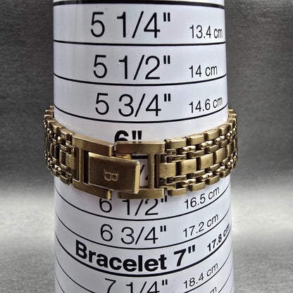 Bulova Tank Watch Women 19mm White Dial Gold Tone Rectangle 97L64 New Battery9