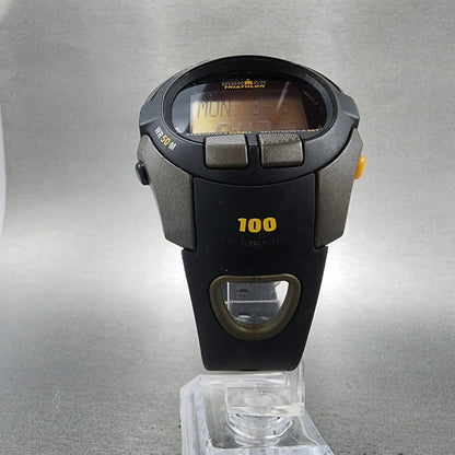Timex Ironman Triathlon Watch Men 42mm Digital Black Tone Round 5E691 New Batt6