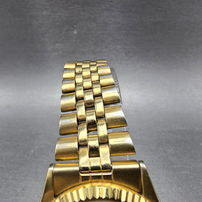 Citizen CQ President Watch Men 35mm Blue Gold Tone Daydate 1102-R12543 PARTS5