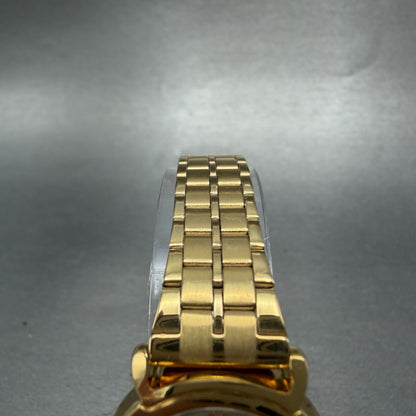 Bulova Watch Women 24mm Champagne Dial Gold Tone Round New Battery Vintage4