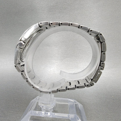 Seiko Watch Men 38mm Blue Dial Silver Tone Date Round 7N427C00 New Bat PARTS!!!7