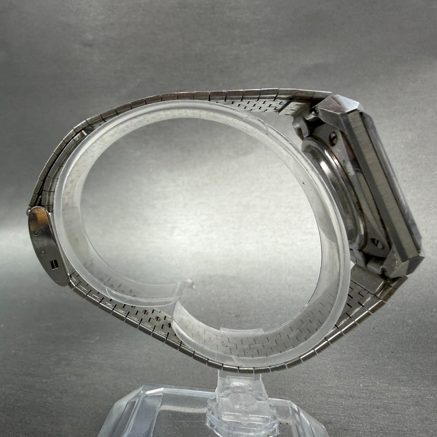 Rado Diastar Watch Men 30mm Silver Dial Tungsten Case Date Rectangle New Battery8