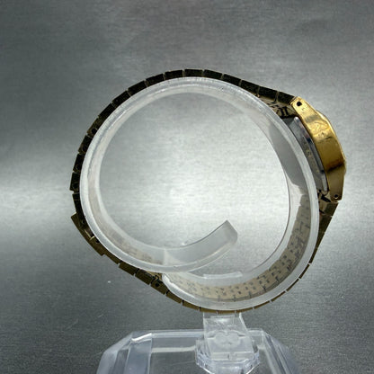 Seiko Watch Women 19mm Brown Dial Gold Tone Rectangle Manual Wind Runs 11-3949 08