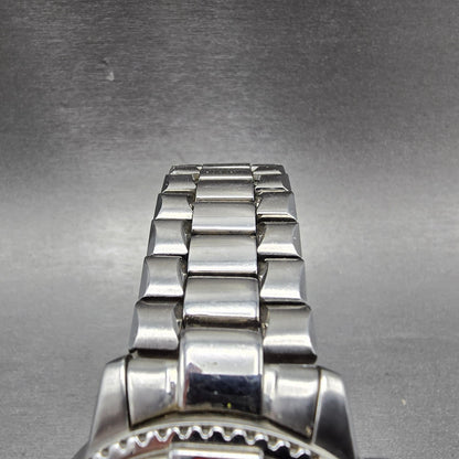 Bulova Marine Star Watch Men 38mm Blue Dial Silver Tone Date Round 96B40 PARTS5