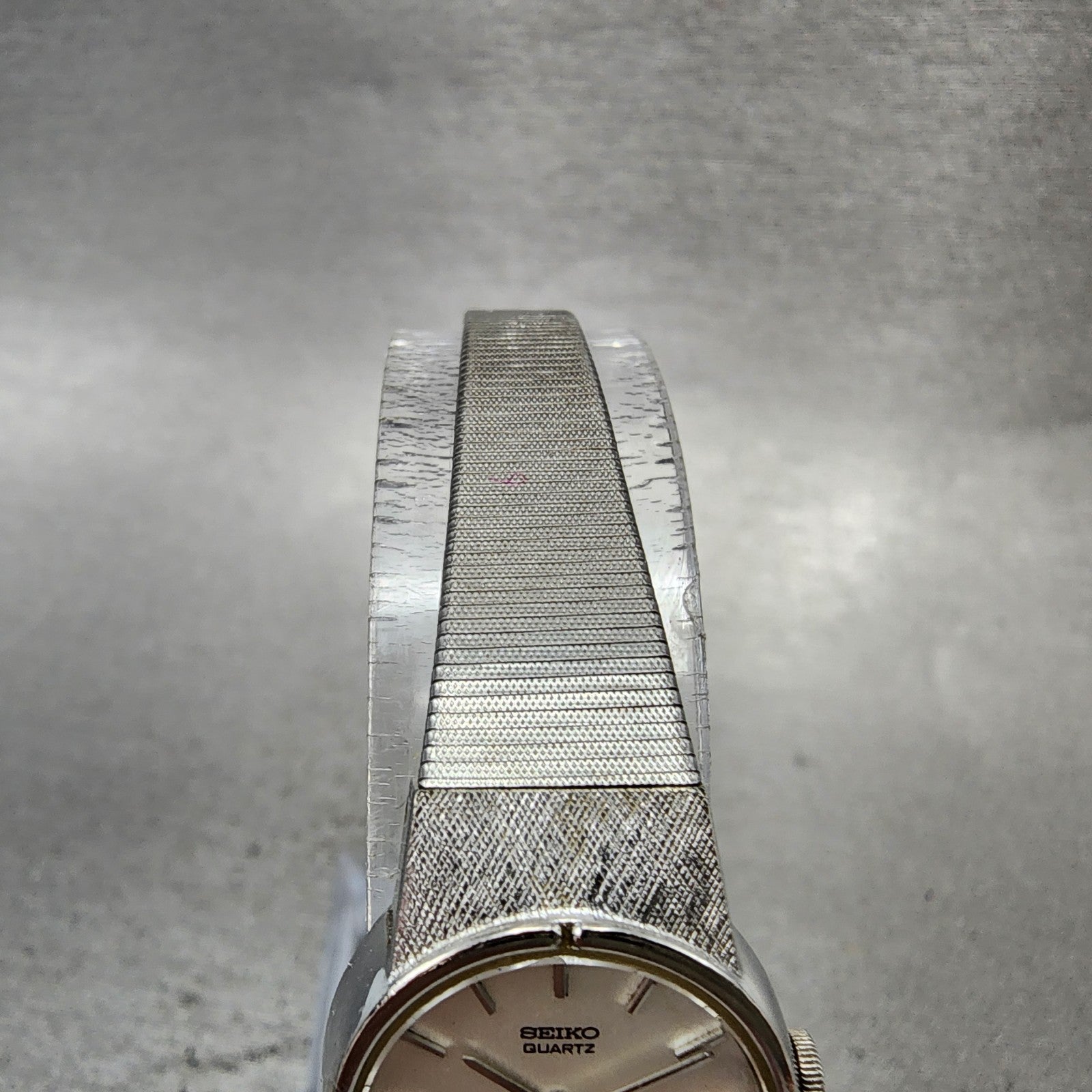 Seiko Watch Women 19mm Silver Dial Silver Tone Round 160129 New Battery VTG4