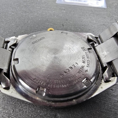 Seiko SQ President Watch Men 36mm Silver Dial Two Tone Daydate 5H23-8020 PARTS10