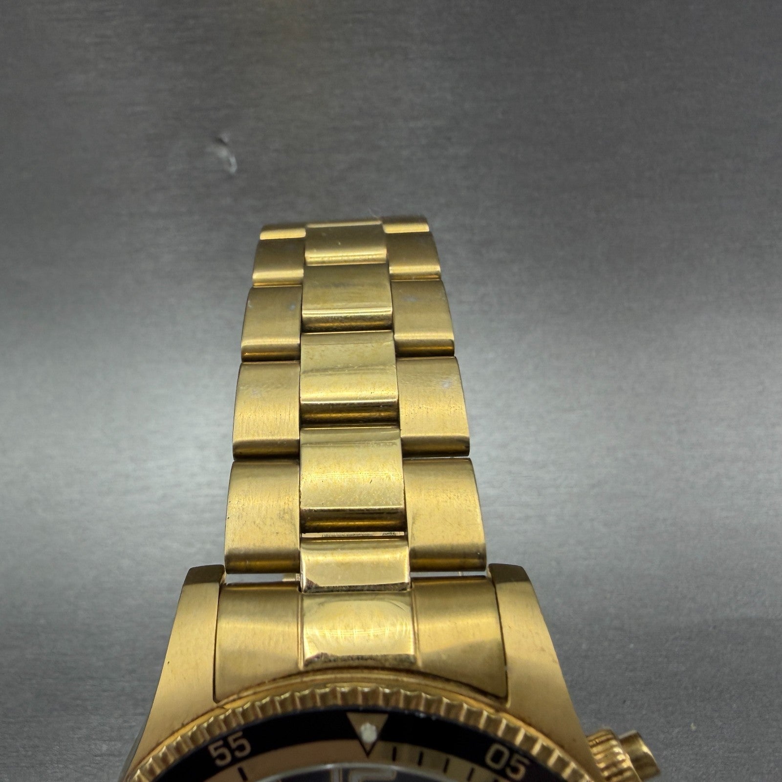 Invicta Specialty Chronograph Watch Men 45mm Blue Dial Gold Tone New Battery4