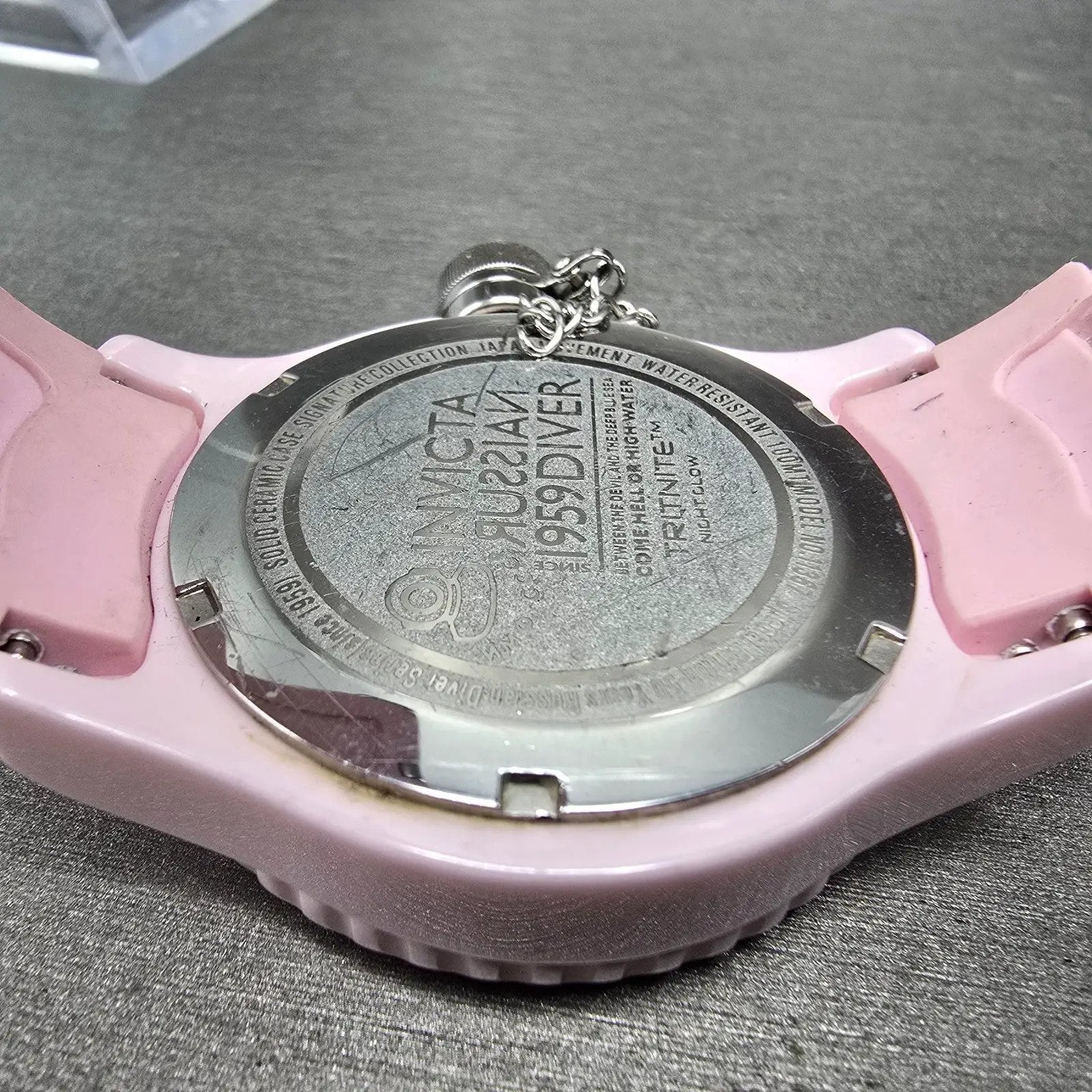 Invicta Russian Diver Watch Women 42mm MOP Dial Pink Tone Daydate 11367 PARTS7