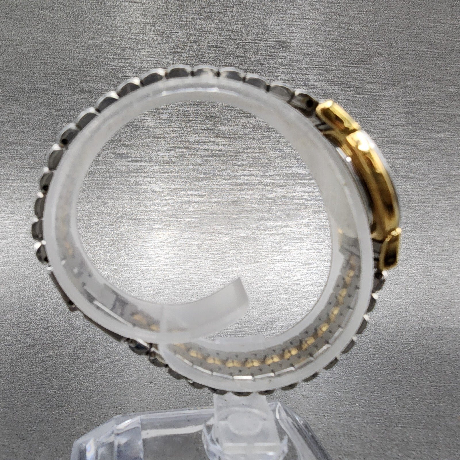 Bally Watch Women 23mm White Dial Two Tone Round 13.01 New Battery W/Box9