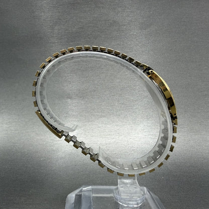 Seiko Watch Women 17mm Champagne Dial Gold Tone Oval 2c205539 New Battery8