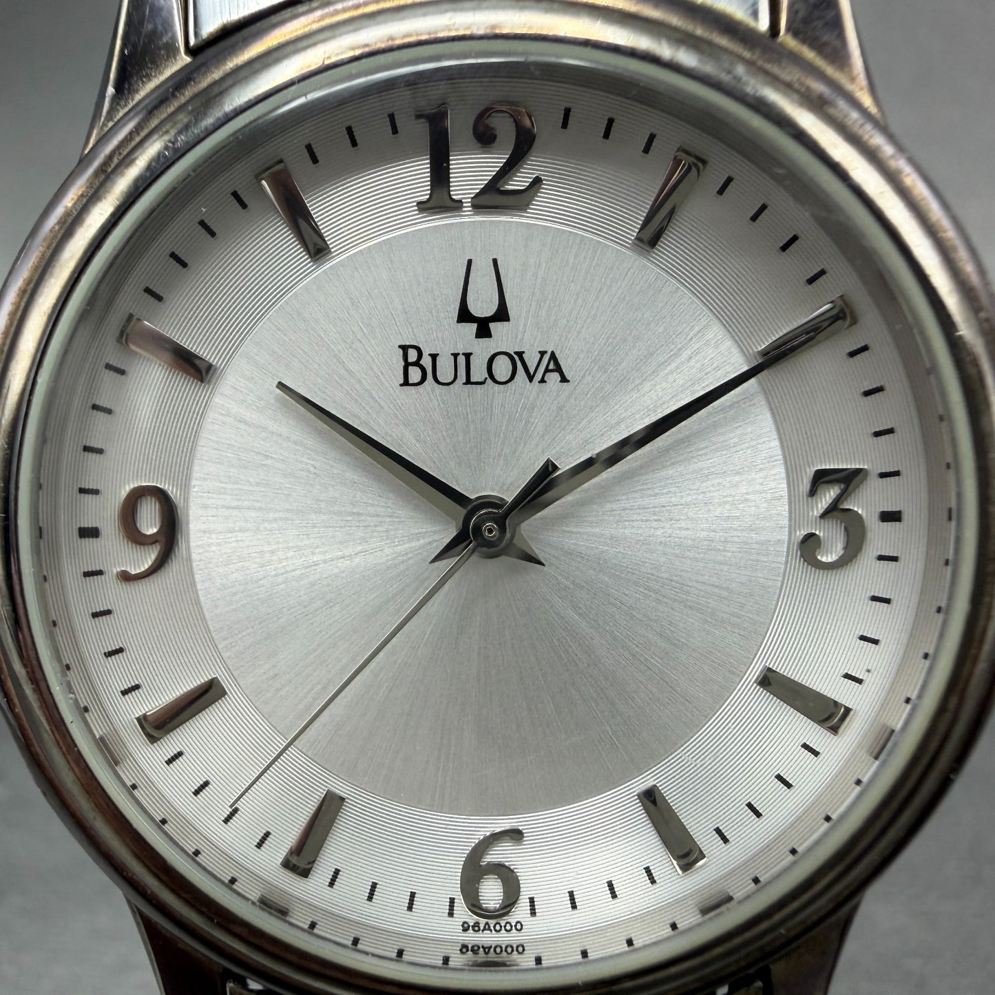 Bulova Watch Men 38mm Silver Dial Silver Tone Round 96A000 New Battery1