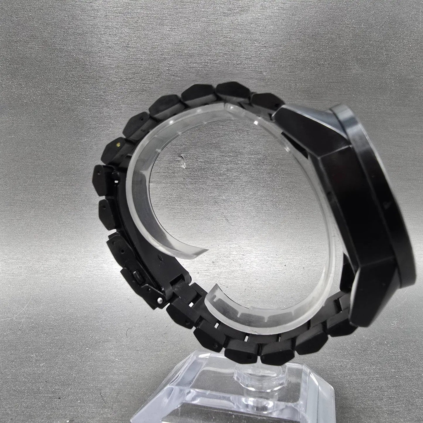 Nixon The Corporal Watch Men 48mm Black Dial Black Tone Round Bracelet new BattP8