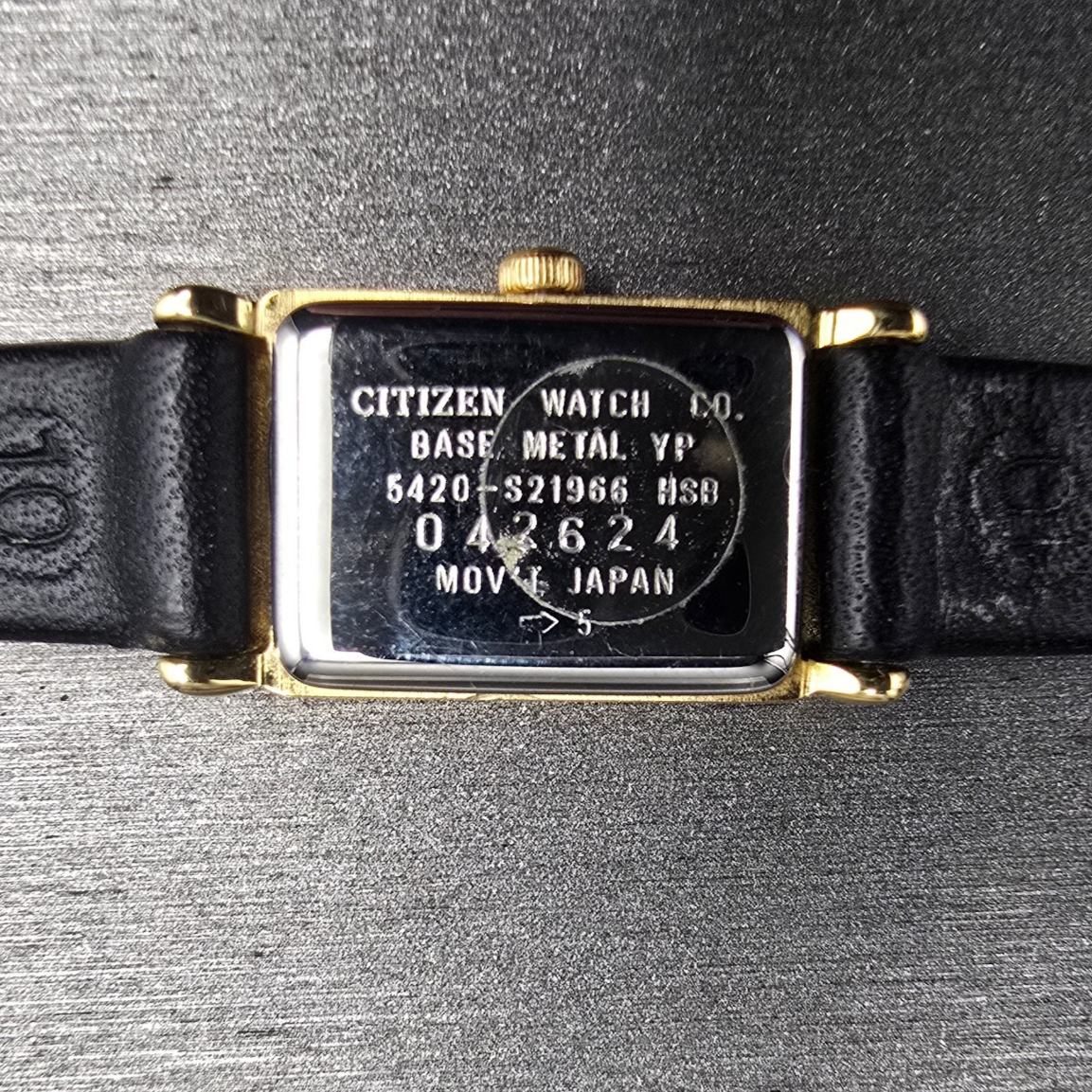 Citizen Elegance Watch Women 13mm Black Dial Gold Tone 5420-S21966 New Battery J10