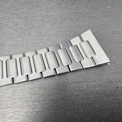 Seiko SQ Bracelet 19mm Stainless Steel Silver Tone Tri Folding Clasp READ!! Z3354