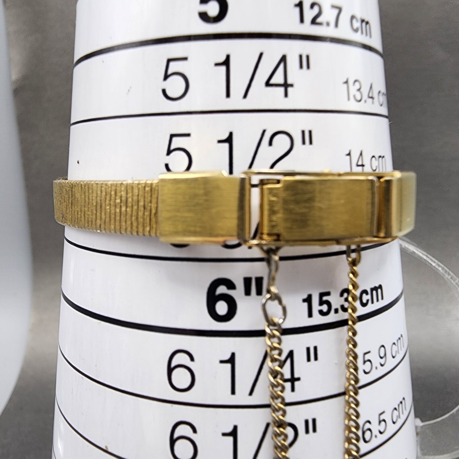 Seiko Pulsar Watch Women 16mm Champagne Dial Gold Tone Rectangle New Battery10