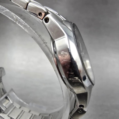 Citizen Eco-Drive Watch Women 26mm Black Dial Silver Tone Date E011-S058503 Runs3