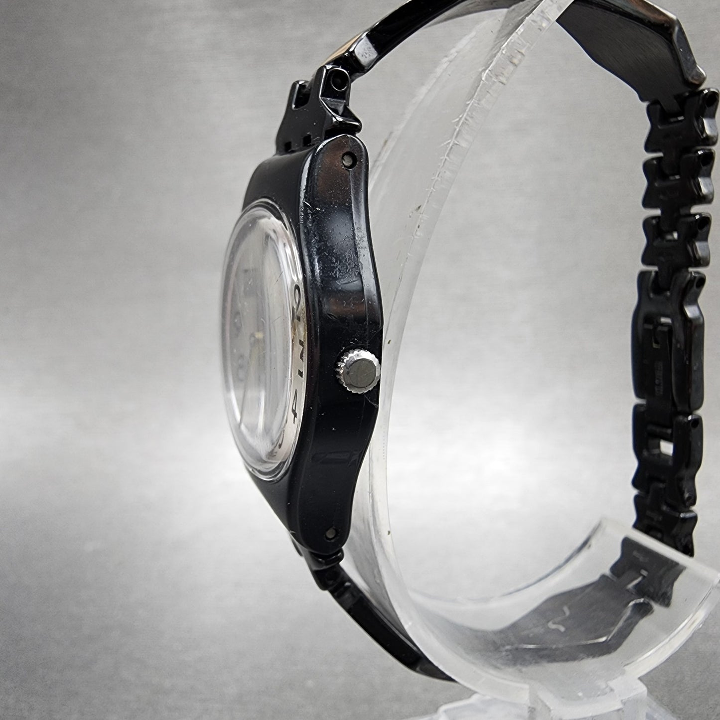Swatch Moisito Watch Women 25mm Silver Dial Black Tone Round LB160G New Battery2