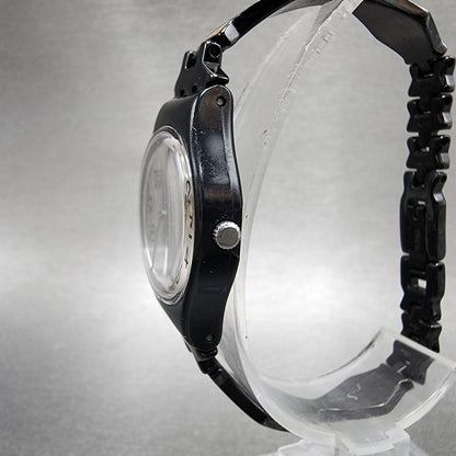 Swatch Moisito Watch Women 25mm Silver Dial Black Tone Round LB160G New Battery2