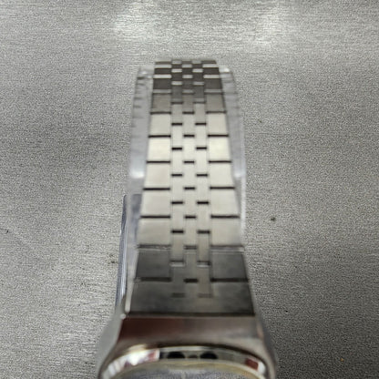 VTG Seiko Watch Women 24mm Blue Dial Steel Date Round 7902-5000 PARTS