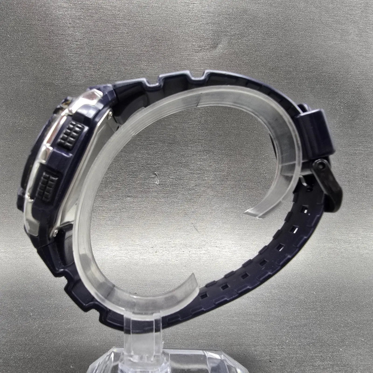 Casio Waveceptor Watch Men 48mm Digital Blue Silver Alarm Chrono WV-M200 NewBat6