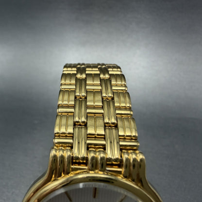 Citizen Watch Men 34mm White Dial Gold Tone Date Round 5510-F52584 New Battery4