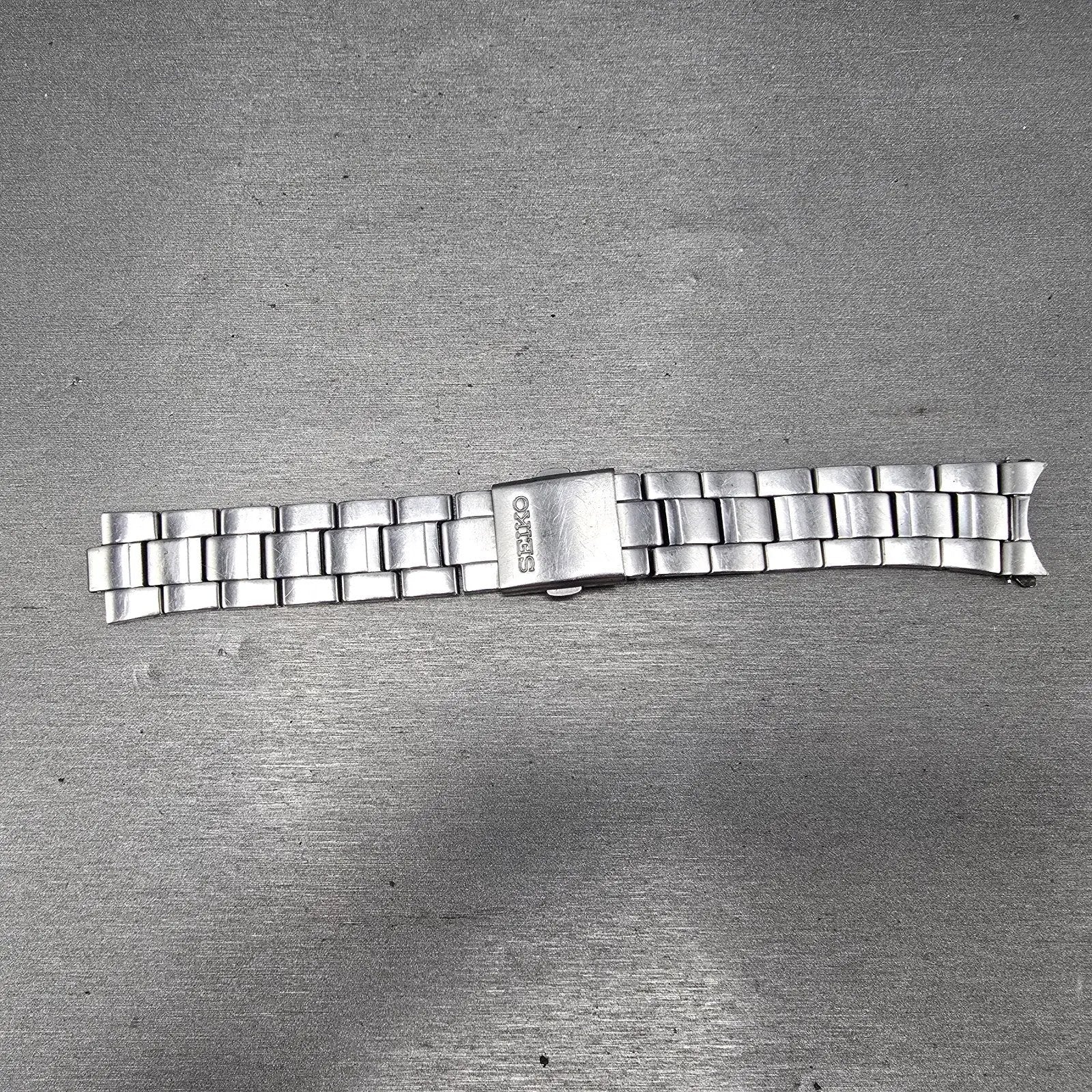 Seiko Bracelet 20mm Stainless Steel Silver Tone Tri Folding Clasp 4A5G1CI Japan0